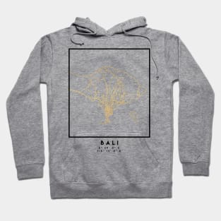 BALI INDONESIA CITY STREET MAP ART Hoodie